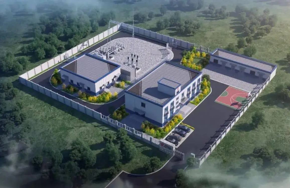 天門市99MW風儲升壓站定制變頻恒壓供水設備+不銹鋼方形水箱一套