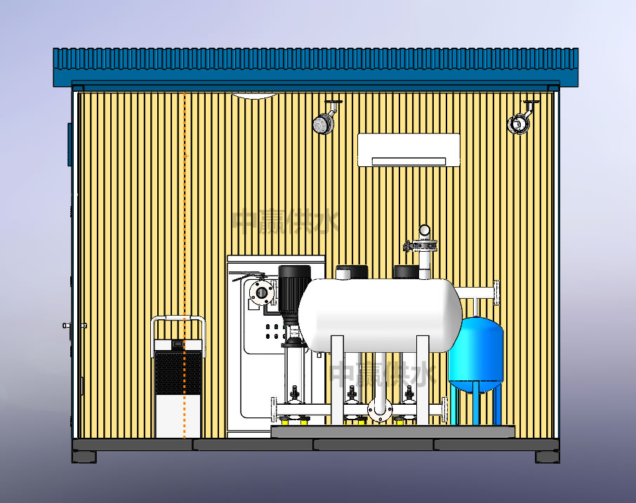 室外戶外一體化智慧泵房能夠隨時隨地監控遠方的泵房及設備