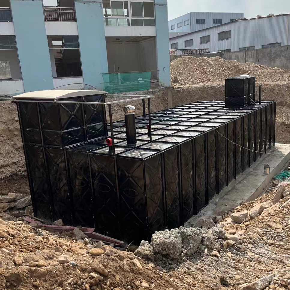 長沙地埋式一體化消防泵房采用防浮式箱泵一體化結構